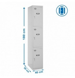 SIMONLOCKER PROF.DISM.3 PUERTA 1/3 400 IN GRIS