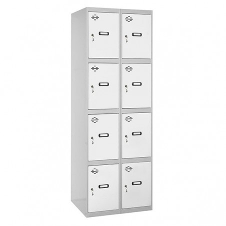 SIMONLOCKER DESM. 4 PUERTAS 2/8 300 (600) GR/BL