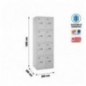 SIMONLOCKER DESM. 4 PUERTAS 2/8 300 (600) GRIS