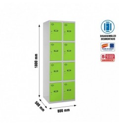 SIMONLOCKER DESM. 4 PUERTAS 2/8 400 (800) GR/VE