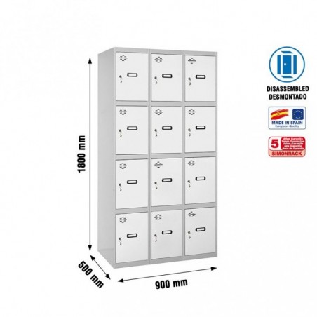 SIMONLOCKER DESM. 4 PUERTAS 3/12 300 (900) GR/BL