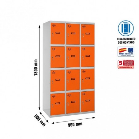 SIMONLOCKER DESM. 4 PUERTAS 3/12 300 (900) GR/NA