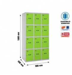 SIMONLOCKER DESM. 4 PUERTAS 3/12 300 (900) GR/VE