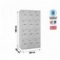 SIMONLOCKER DESM. 4 PUERTAS 3/12 300 (900) GRIS