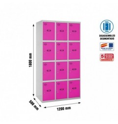 SIMONLOCKER DESM. 4 PUERTAS 3/12 400 (1200) GR/RS