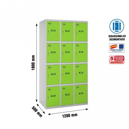 SIMONLOCKER DESM. 4 PUERTAS 3/12 400 (1200) GR/VE