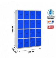 SIMONLOCKER DESM. 4 PUERTAS 4/16 300 (1200) GR/AZ
