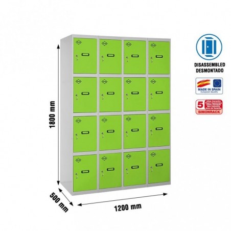 SIMONLOCKER DESM. 4 PUERTAS 4/16 300 (1200) GR/VE
