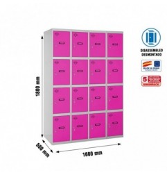 SIMONLOCKER DESM. 4 PUERTAS 4/16 400 (1600) GR/RS