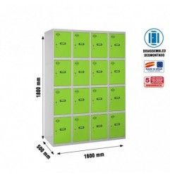 SIMONLOCKER DESM. 4 PUERTAS 4/16 400 (1600) GR/VE