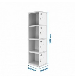 SIMONLOCKER PROF.DISM.4 PUERTA 1/4 300 ADI GR/BL