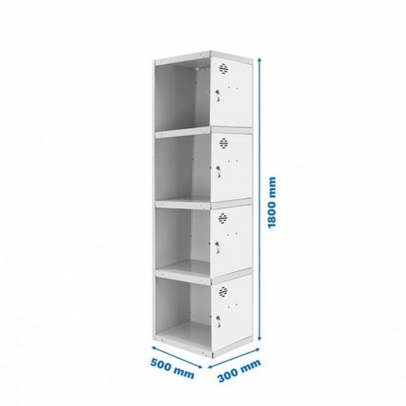 SIMONLOCKER PROF.DISM.4 PUERTA 1/4 300 ADI GR/BL