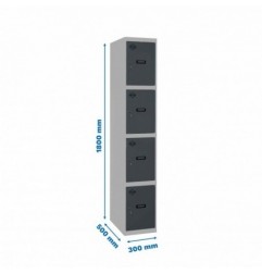 SIMONLOCKER PROF.DISM.4 PUERTA 1/4 300 IN GR/AN
