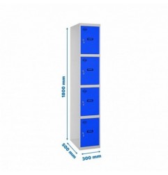 SIMONLOCKER PROF.DISM.4 PUERTA 1/4 300 IN GR/AZ