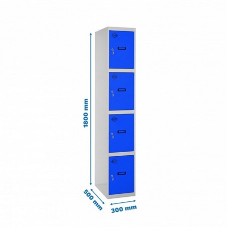 SIMONLOCKER PROF.DISM.4 PUERTA 1/4 300 IN GR/AZ