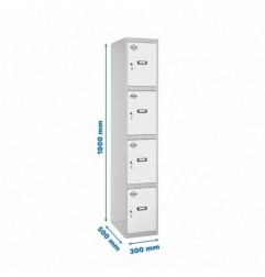 SIMONLOCKER PROF.DISM.4 PUERTA 1/4 300 IN GR/BL