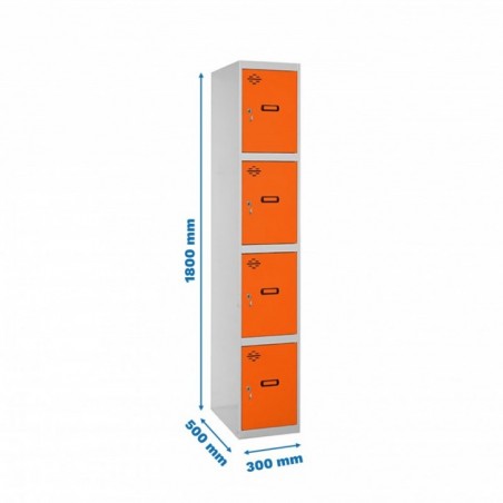 SIMONLOCKER PROF.DISM.4 PUERTA 1/4 300 IN GR/NA