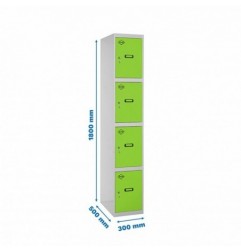 SIMONLOCKER PROF.DISM.4 PUERTA 1/4 300 IN GR/VE