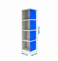 SIMONLOCKER PROF.DISM.4 PUERTA 1/4 400 ADI GR/AZ