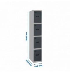 SIMONLOCKER PROF.DISM.4 PUERTA 1/4 400 IN GR/AN