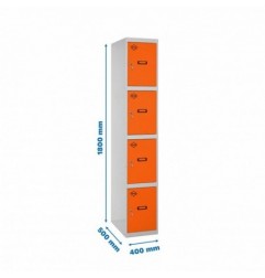 SIMONLOCKER PROF.DISM.4 PUERTA 1/4 400 IN GR/NA