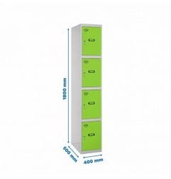 SIMONLOCKER PROF.DISM.4 PUERTA 1/4 400 IN GR/VE