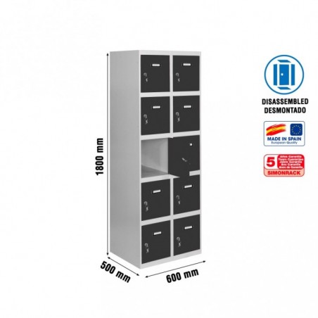 SIMONLOCKER DESM. 5 PUERTAS 2/10 300 (600) GR/AN