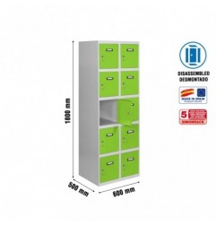 SIMONLOCKER DESM. 5 PUERTAS 2/10 300 (600) GR/VE