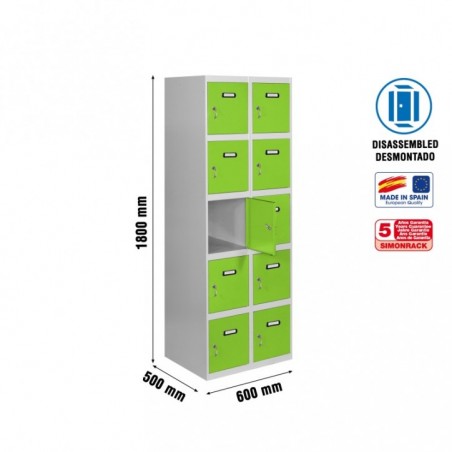 SIMONLOCKER DESM. 5 PUERTAS 2/10 300 (600) GR/VE