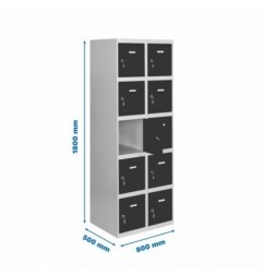 SIMONLOCKER DESM. 5 PUERTAS 2/10 400 (800) GR/AN