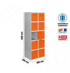 SIMONLOCKER DESM. 5 PUERTAS 2/10 400 (800) GR/NA