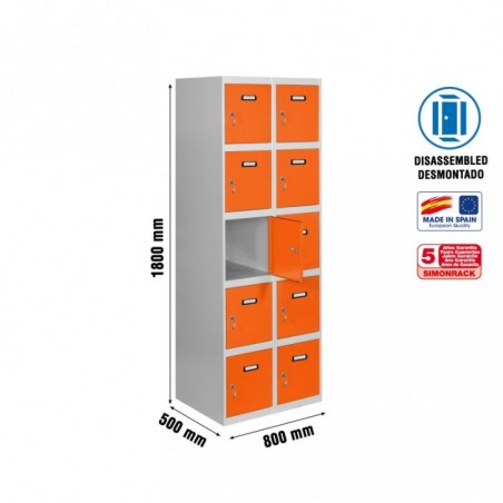 SIMONLOCKER DESM. 5 PUERTAS 2/10 400 (800) GR/NA