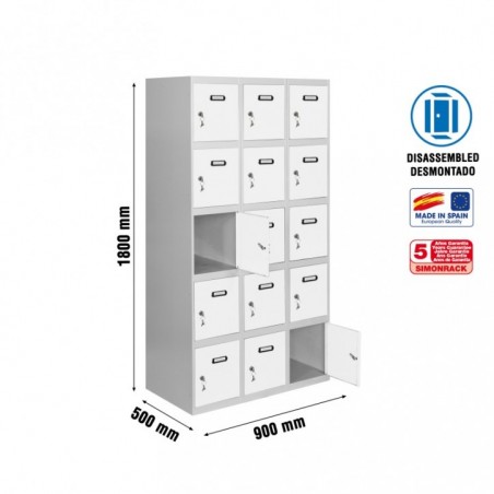 SIMONLOCKER DESM. 5 PUERTAS 3/15 300 (900) GR/BL