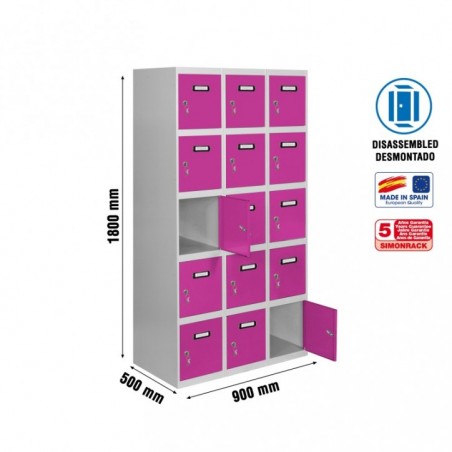 SIMONLOCKER DESM. 5 PUERTAS 3/15 300 (900) GR/RO