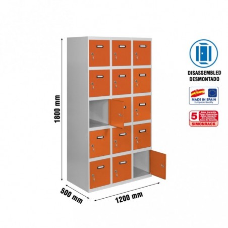 SIMONLOCKER DESM. 5 PUERTAS 3/15 400 (1200) GR/NA