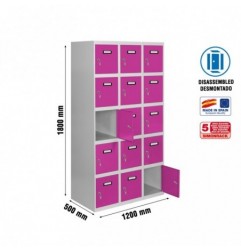 SIMONLOCKER DESM. 5 PUERTAS 3/15 400 (1200) GR/RS