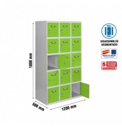 SIMONLOCKER DESM. 5 PUERTAS 3/15 400 (1200) GR/VE
