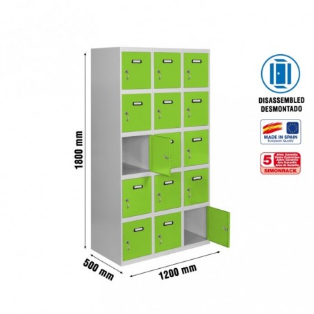SIMONLOCKER DESM. 5 PUERTAS 3/15 400 (1200) GR/VE