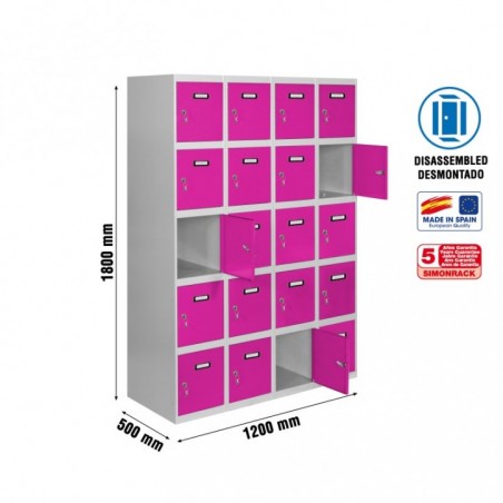 SIMONLOCKER DESM. 5 PUERTAS 4/20 300 (1200) GR/RO