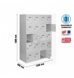 SIMONLOCKER DESM. 5 PUERTAS 4/20 300 (1200) GRI