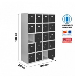 SIMONLOCKER DESM. 5 PUERTAS 4/20 400 (1600) GR/AN