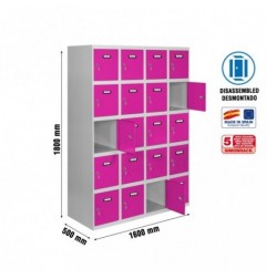 SIMONLOCKER DESM. 5 PUERTAS 4/20 400 (1600) GR/RS