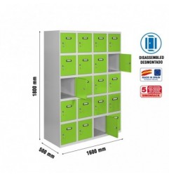 SIMONLOCKER DESM. 5 PUERTAS 4/20 400 (1600) GR/VE
