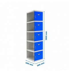 SIMONLOCKER PROF.DISM.5 PUERTA 1/5 300 ADI GR/AZ
