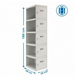 SIMONLOCKER PROF.DISM.5 PUERTA 1/5 300 ADI GRIS