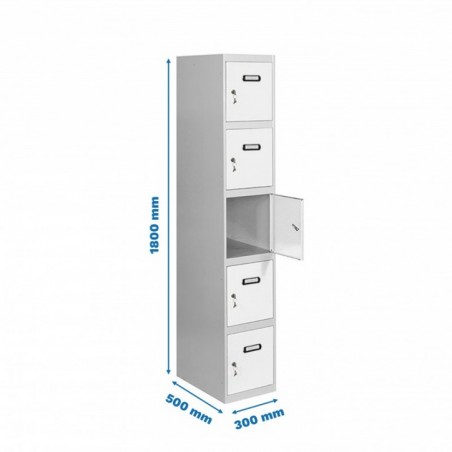 SIMONLOCKER PROF.DISM.5 PUERTA 1/5 300 IN GR/BL