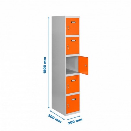 SIMONLOCKER PROF.DISM.5 PUERTA 1/5 300 IN GR/NA