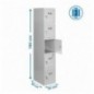 SIMONLOCKER PROF.DISM.5 PUERTA 1/5 300 IN GRIS
