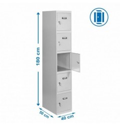 SIMONLOCKER PROF.DISM.5 PUERTA 1/5 400 IN GRIS