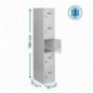 SIMONLOCKER PROF.DISM.5 PUERTA 1/5 400 IN GRIS